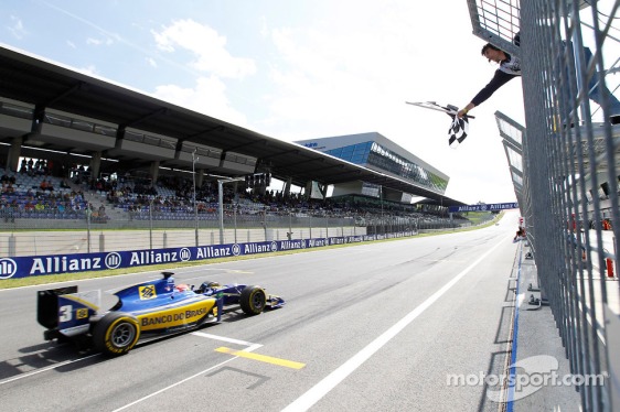 2014 GP2 Series Round 4. Red Bull Ring, Spielberg, Austria. Saturday 21 June 2014. Felipe Nasr (BRA, Carlin)  Photo: Sam Bloxham/GP2 Series Media Service. ref: Digital Image _G7C8071